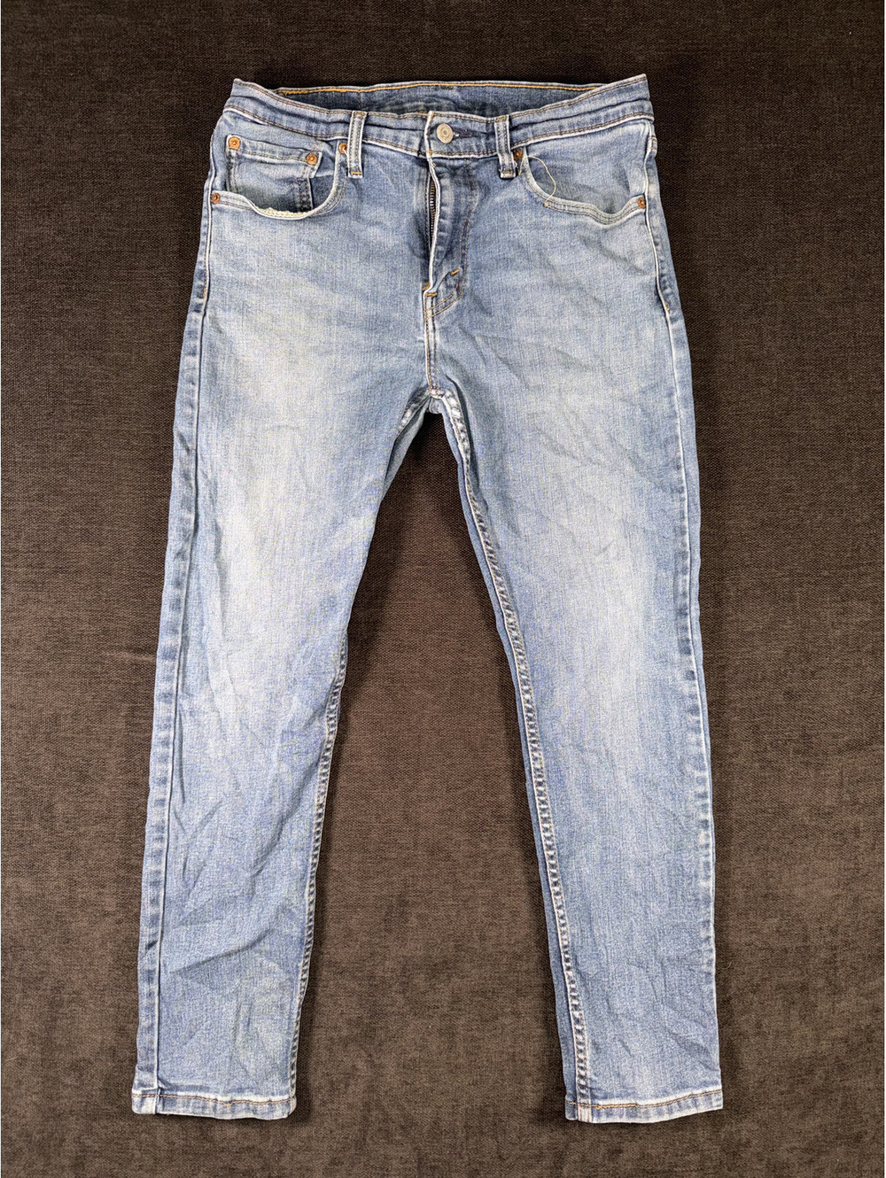 Levi's 519 Light Blue Skinny Jeans with Stretch Cotton Blend 32x30